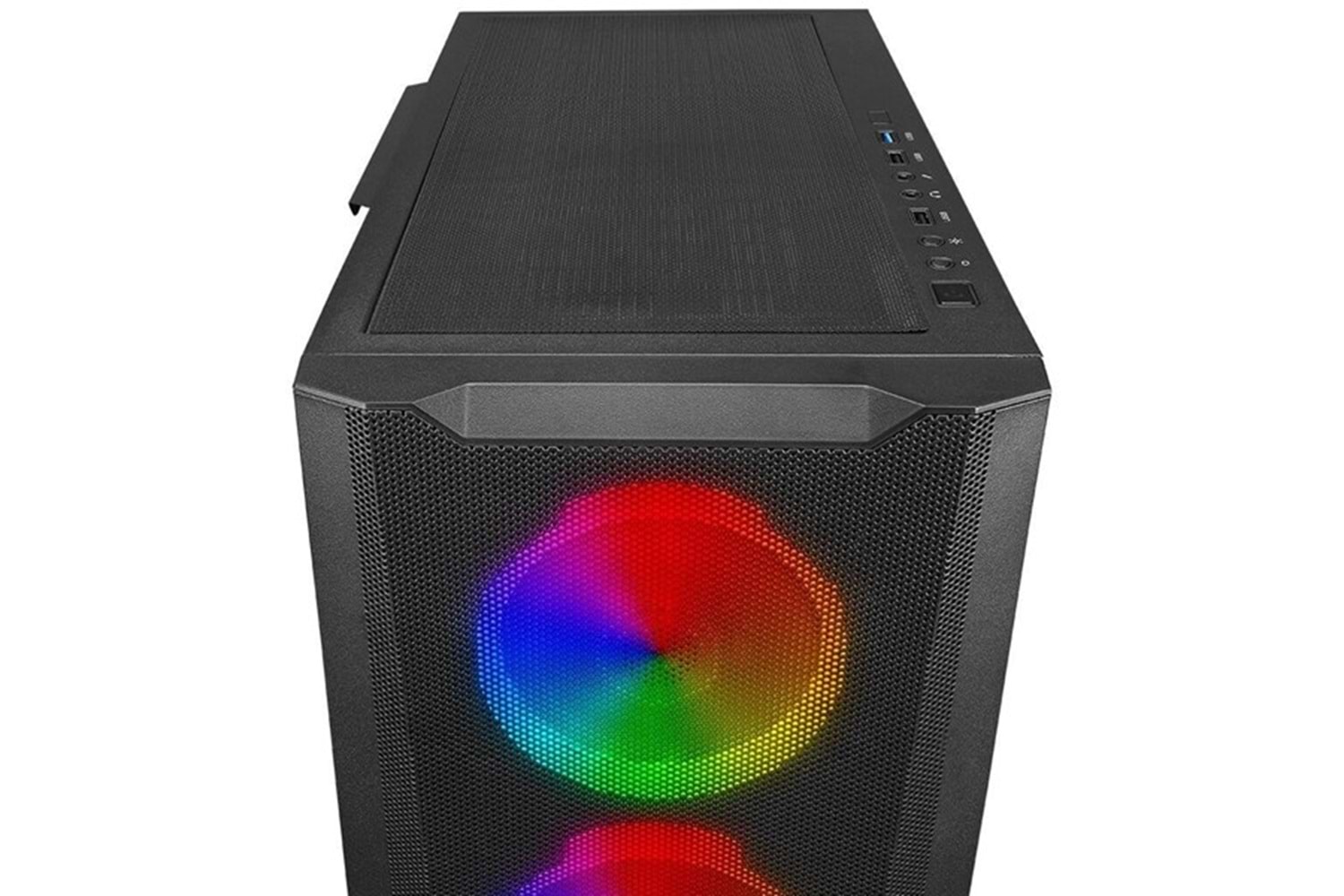 POWERBOOST VK-W001B 4-ARGB FANLI GAMING MID-TOWER PC KASASI 360MM SIVI SOĞUTMA DESTEĞİ