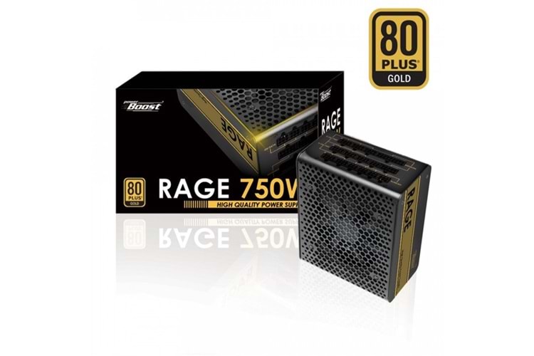 POWERBOOST 750W 80+ GOLD RAGE BST-ATX750G TAM MODÜLER POWER SUPPLY