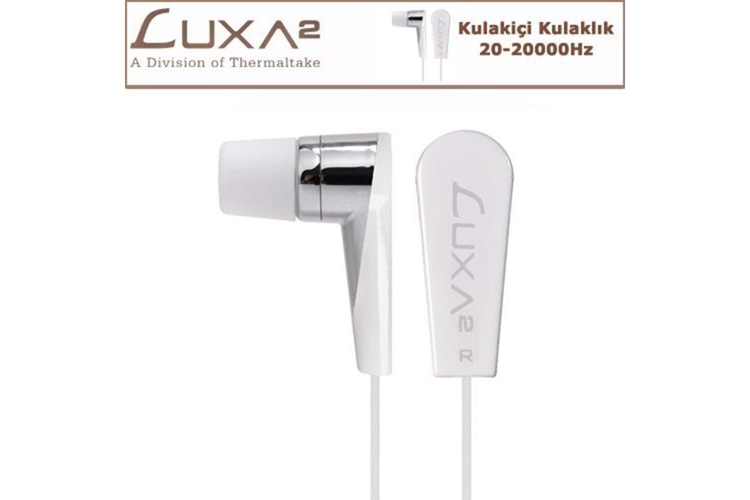 LUXA2 F2 Kulak İçi Kulaklık - Beyaz