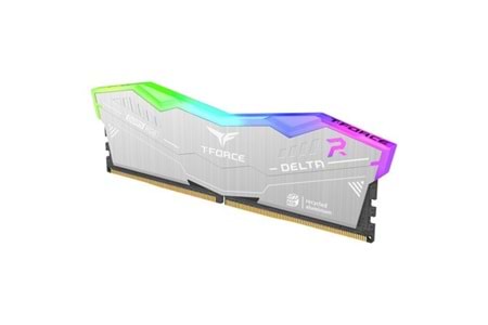TEAM 32GB (2X 16GB) DDR5 6000MHZ CL38 RGB DUAL KIT PC RAM T-FORCE DELTA RGB ECO SILVER FF2D532G6000HC38JDC01