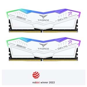 TEAM 32GB (2X 16GB) DDR5 5600MHZ CL38 RGB DUAL KIT PC RAM T-FORCE DELTA FF4D532G5600HC38GDC01 BEYAZ