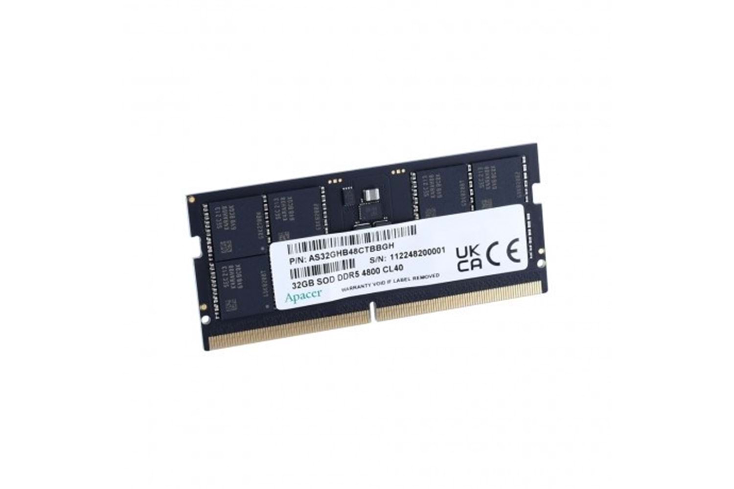 APACER 16GB DDR5 5600MHZ CL40 NOTEBOOK RAM VALUE FS.16G2C.PKH