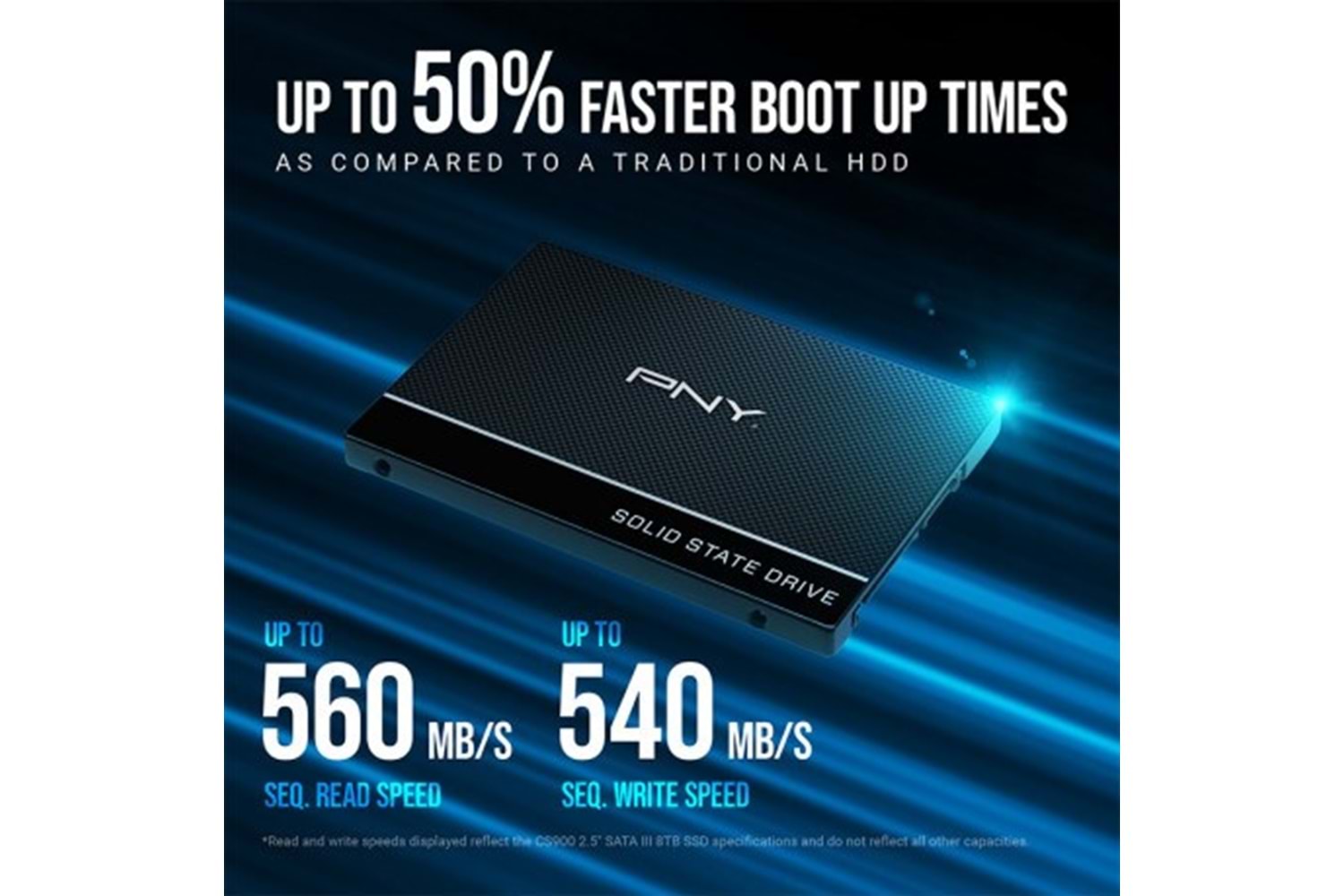 PNY 250GB CS900 SSD7CS900-250-RB 535-500MB/s SSD SATA-3 DİSK