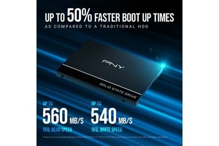 PNY 250GB CS900 SSD7CS900-250-RB 535-500MB/s SSD SATA-3 DİSK