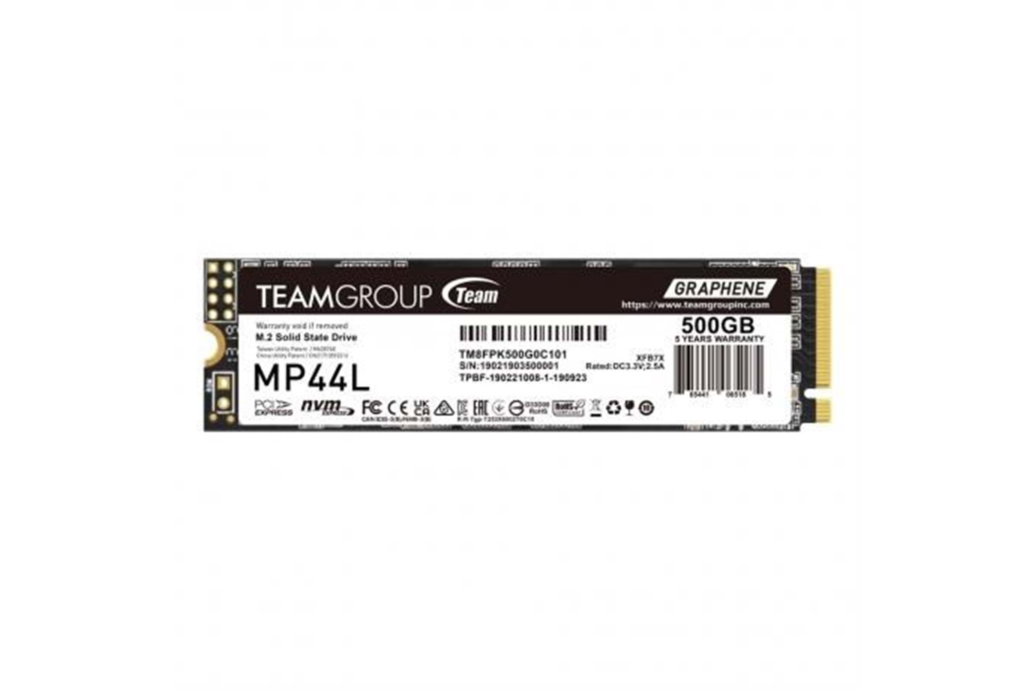TEAM 500GB MP44L TM8FPK500G0C101 5000-2500MB/s M2 NVME GEN4 DİSK