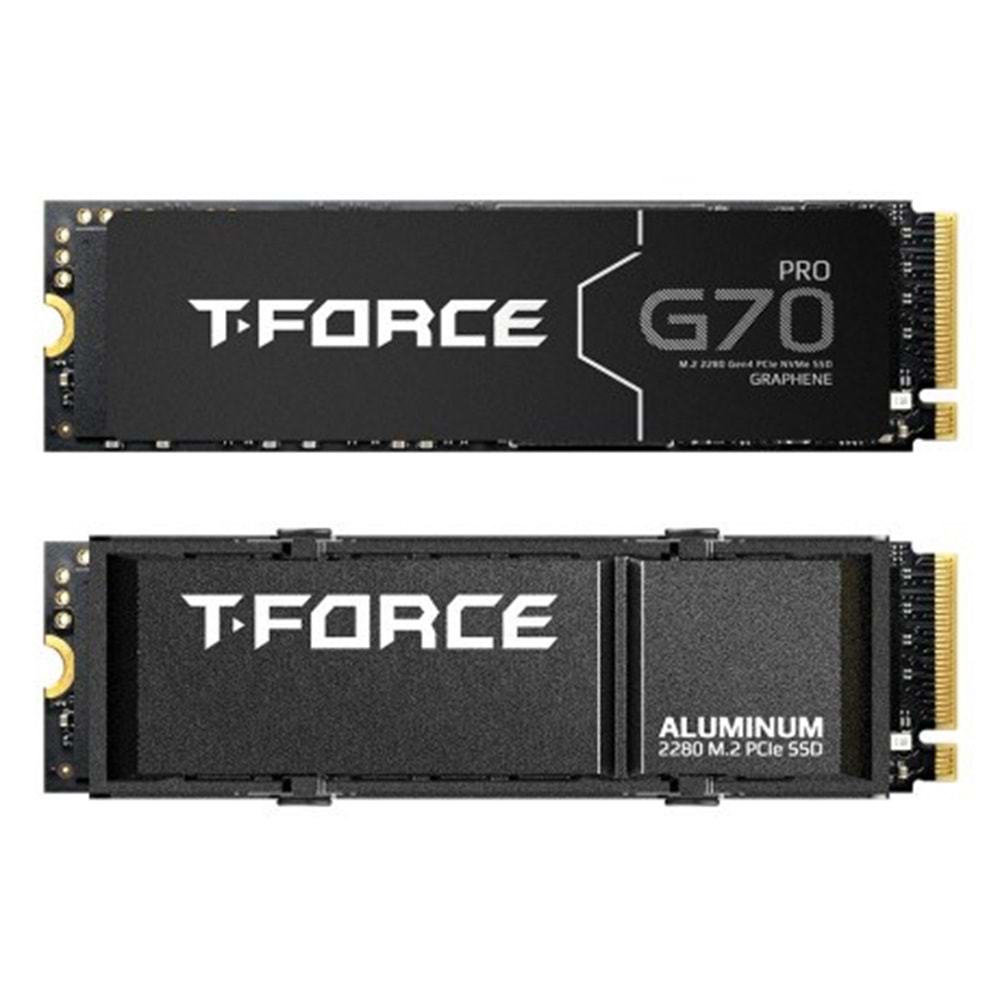 TEAM 1TB T-FORCE G70 PRO TM8FFH001T0C129 7400-6600MB/s M2 NVME GEN4 DİSK SOĞUTUCULU
