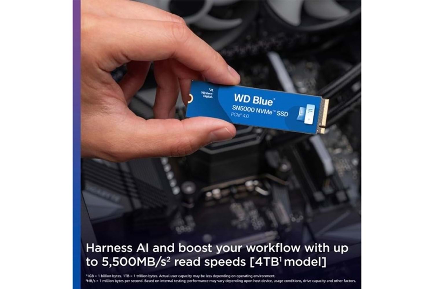 WD 4TB BLUE WDS500G4B0E 5500-5000MB/s M2 NVME GEN4 DİSK