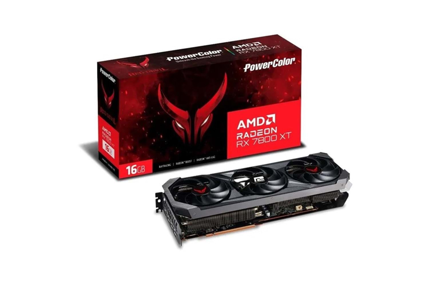 POWERCOLOR 16GB RX7800XT RED DEVIL RX 7800XT 16G-E/OC GDDR6 256Bit HDMI-DP PCIE 4.0