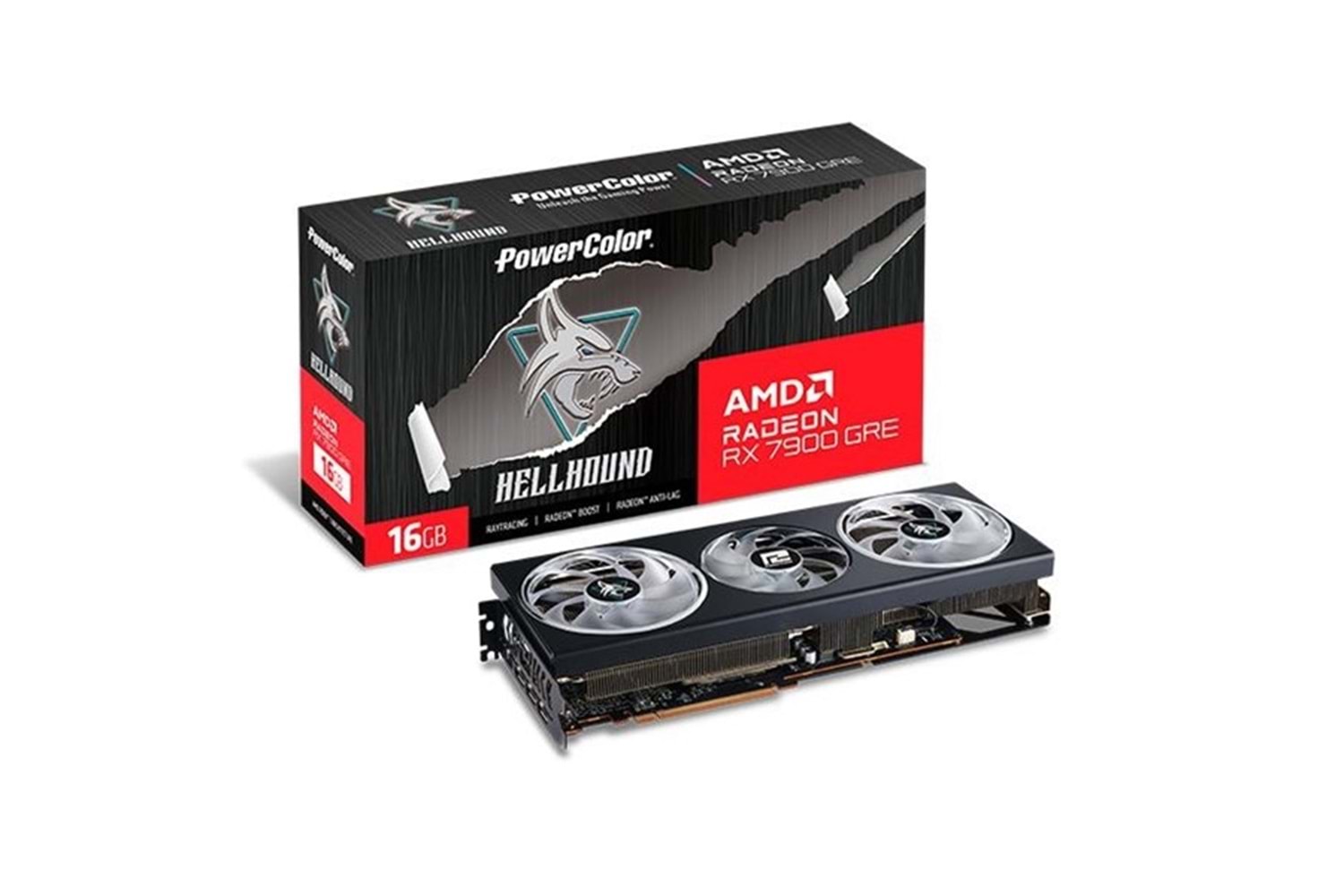POWERCOLOR 16GB RX7900GRE HELLHOUND 16G-L/OC GDDR6 HDMI-DP PCIE 4.0