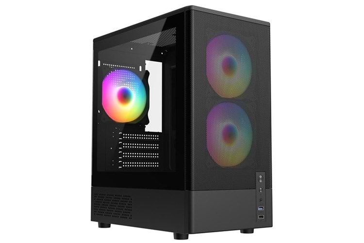 FRISBY 550W FC-8975B GAMING MICRO-TOWER PC KASASI