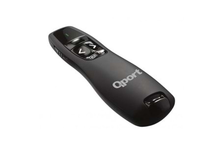 QPORT Q-SUN400 2.4 GHZ USB KIRMIZI LAZERLİ SUNUM KUMANDASI