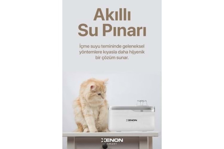 XENON SMART WIFI DESTEKLI KEDI SU PINARI X8650_M1