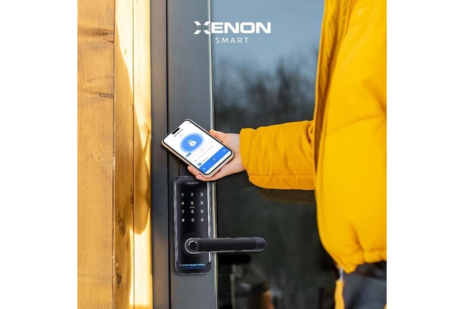 XENON SMART X8051 Akıllı Kapı Kilidi Parmak İzi Şifre Girişli