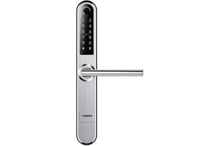 XENON SMART X8057 Akıllı Kapı Kilidi Parmak İzi Şifre Girişli Gümüş