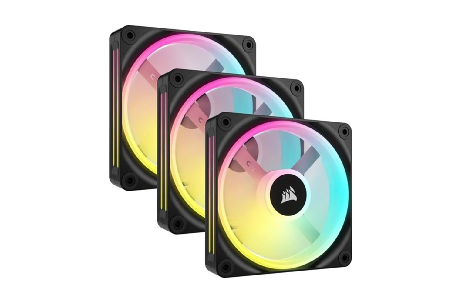 CORSAIR QX120 CO-9051002-Ww 120MM RGB KASA FANI HUB KIT 3-LÜ PAKET