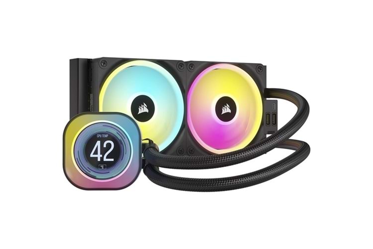 CORSAIR 240MM H100i CW-9061007-WW RGB AM5-1851P SIVI SOĞUTMALI İŞLEMCİ FANI