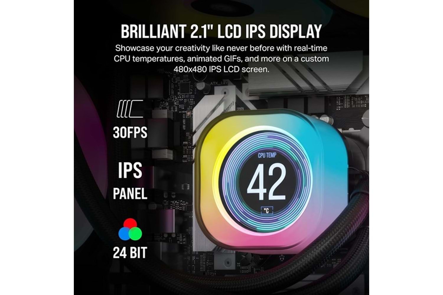 CORSAIR 240MM H100i CW-9061007-WW RGB AM5-1851P SIVI SOĞUTMALI İŞLEMCİ FANI