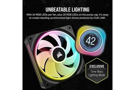CORSAIR 240MM H100i CW-9061007-WW RGB AM5-1851P SIVI SOĞUTMALI İŞLEMCİ FANI