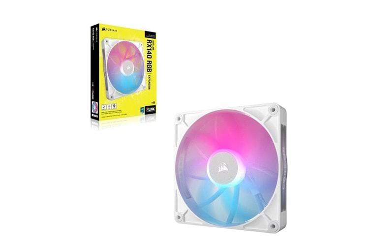 CORSAIR QX120 CO-9051023-WW 12CM RGB KASA FANI BEYAZ