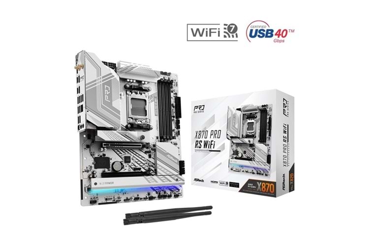 ASROCK X870 PRO RF WIFI7 DDR5 HDMI-DP TYPEC PCIE 5.0 AM5 ATX