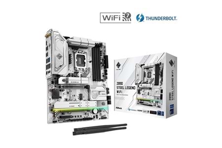 ASROCK Z890 STEEL LEGEND WIFI7 DDR5 HDMI-DP TYPEC PCIE 5.0 1851P ATX