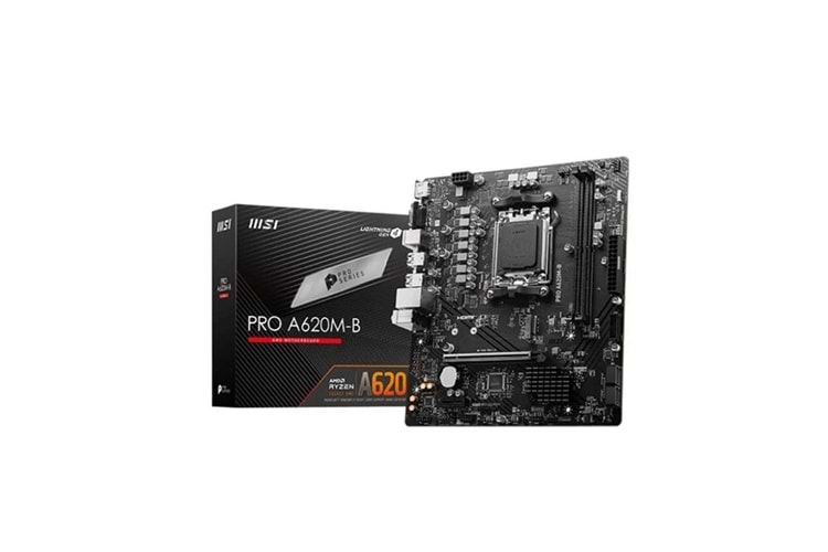 MSI PRO A620M-B DDR5 HDMI PCIE 4.0 AM5 mATX