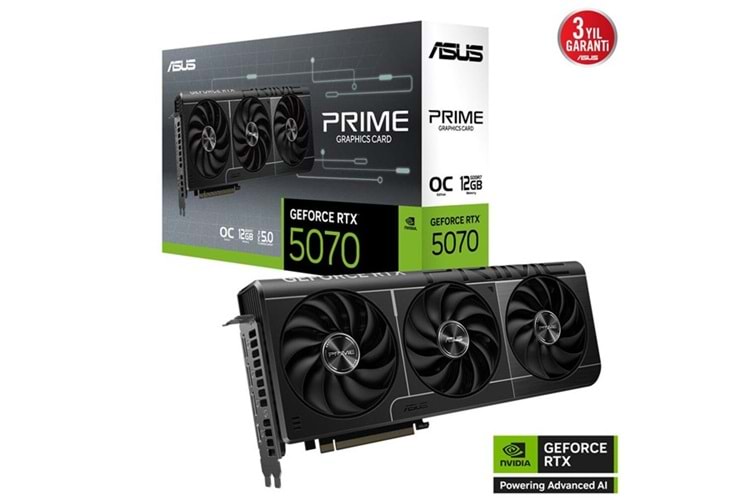 ASUS 12GB PRIME RTX5070-O12G GDDR7 192bit HDMI DP PCIe 5.0
