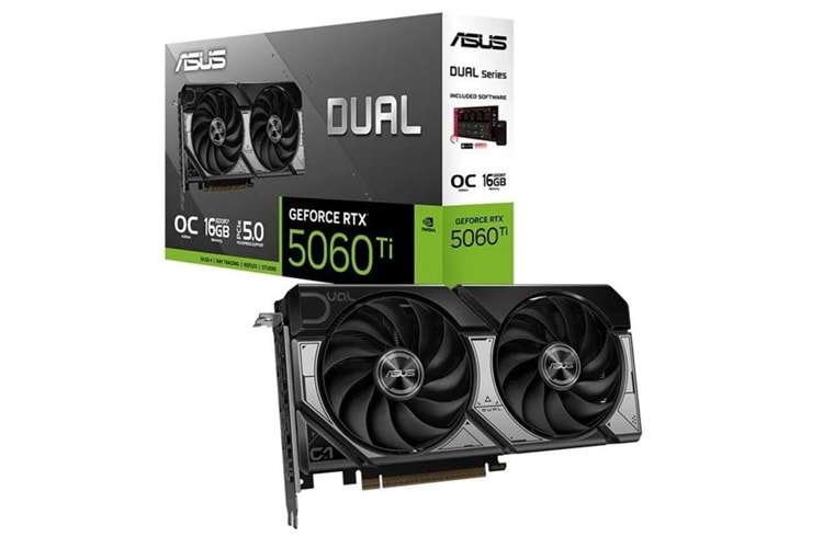 ASUS 16GB DUAL RTX5060TI-O16G GDDR7 128bit HDMI DP PCIe 5.0
