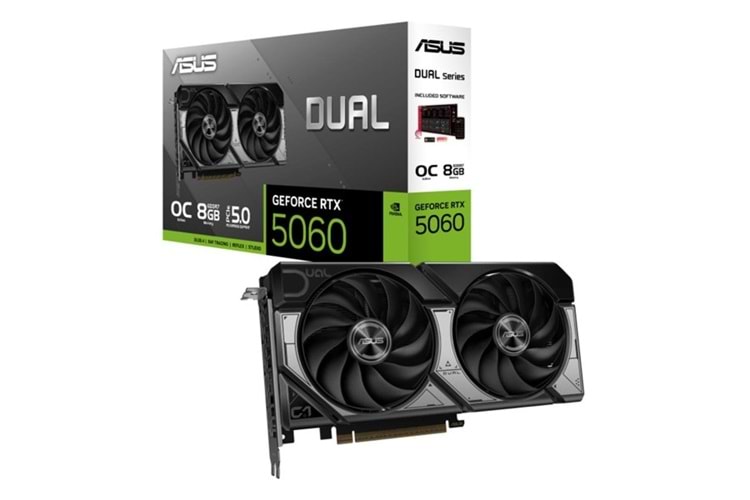 ASUS 8GB DUAL RTX5060-O8G GDDR7 128bit HDMI DP PCIe 5.0