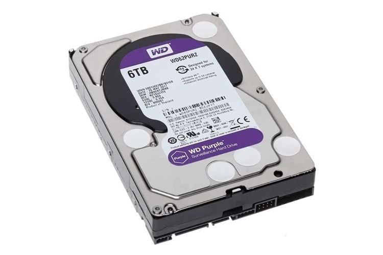 WD 6TB PURPLE WD62PURZ 256MB 5400RPM GÜVENLİK DİSKİ
