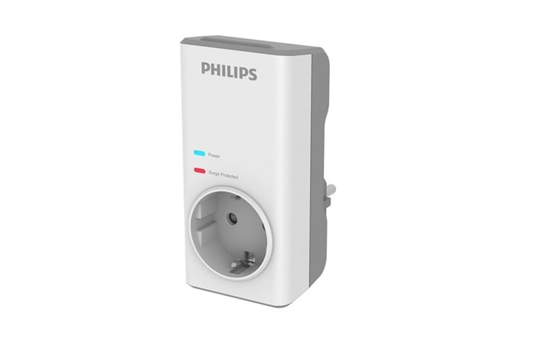 PHILIPS 1-li CHP7010W/10 1140 Joules Akım Koruma Prizi Siyah