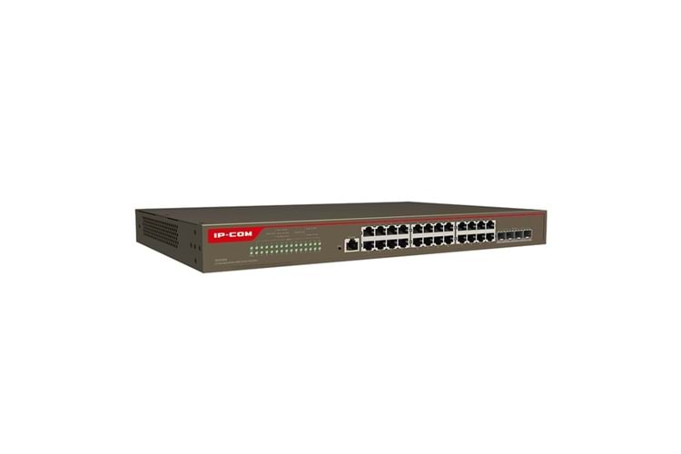 IP-COM 24port G5328X GIGABIT 4-10GBE SFP L3 YÖNETİLEBİLİR RACKMOUNT SWITCH 