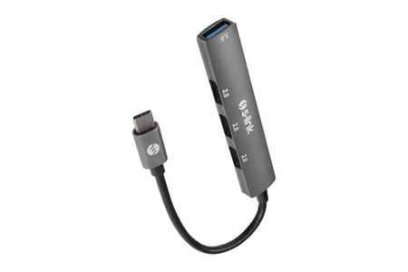S-LINK SW-U324 3*USB2.0, 1*USB3.0 TYPE-C METAL USB HUB ÇOKLAYICI 