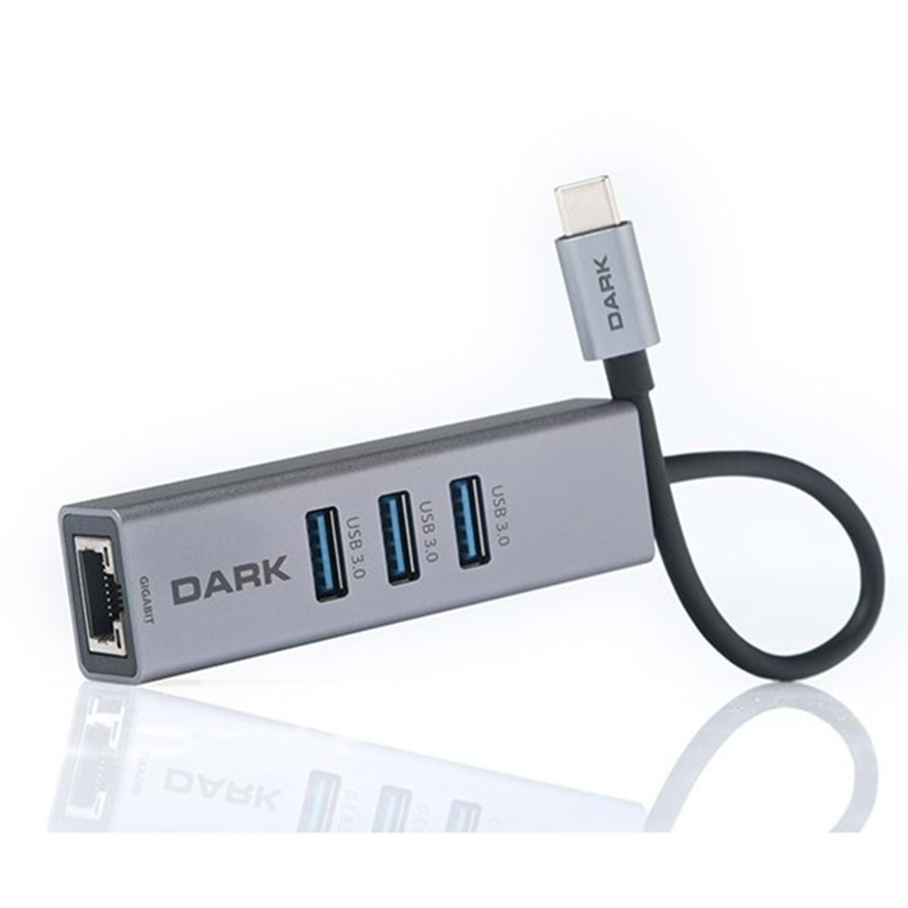 DARK DK-AC-U31X3GL Gigabit USB 3.0 Ethernet 3x USB Çoklayıcı 