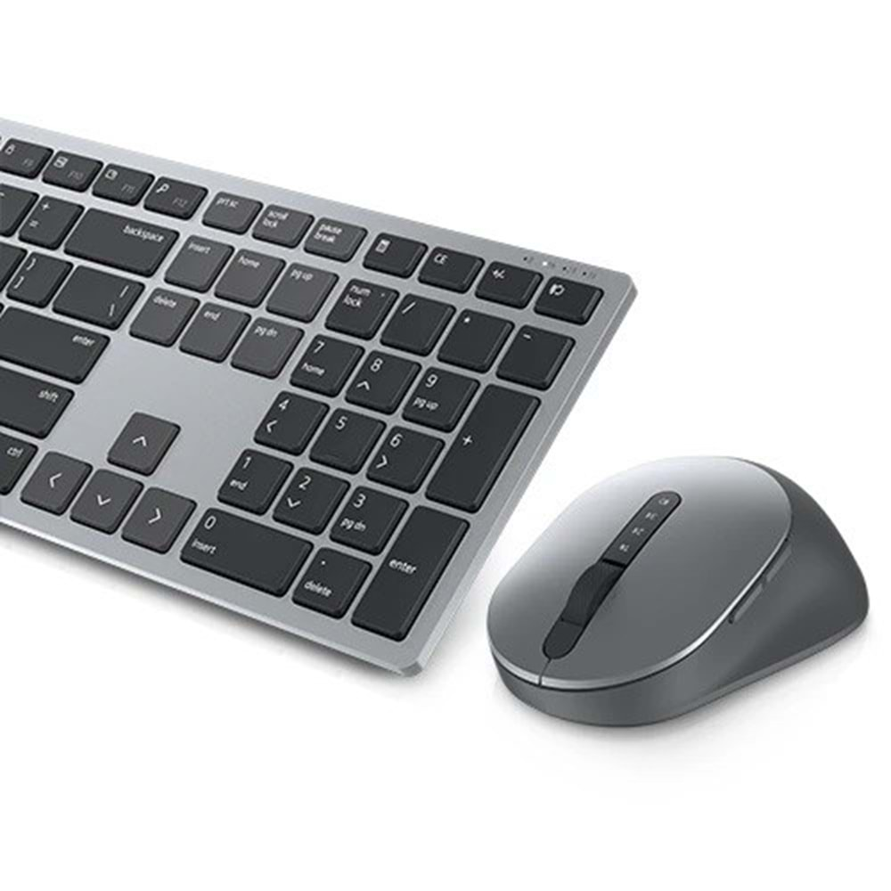 DELL KM7321W Premier Bluetooth+Kablosuz Q Trk Optic Mouse Gri/Siyah Multimedya Klavye - Mouse Set 580-AJQR