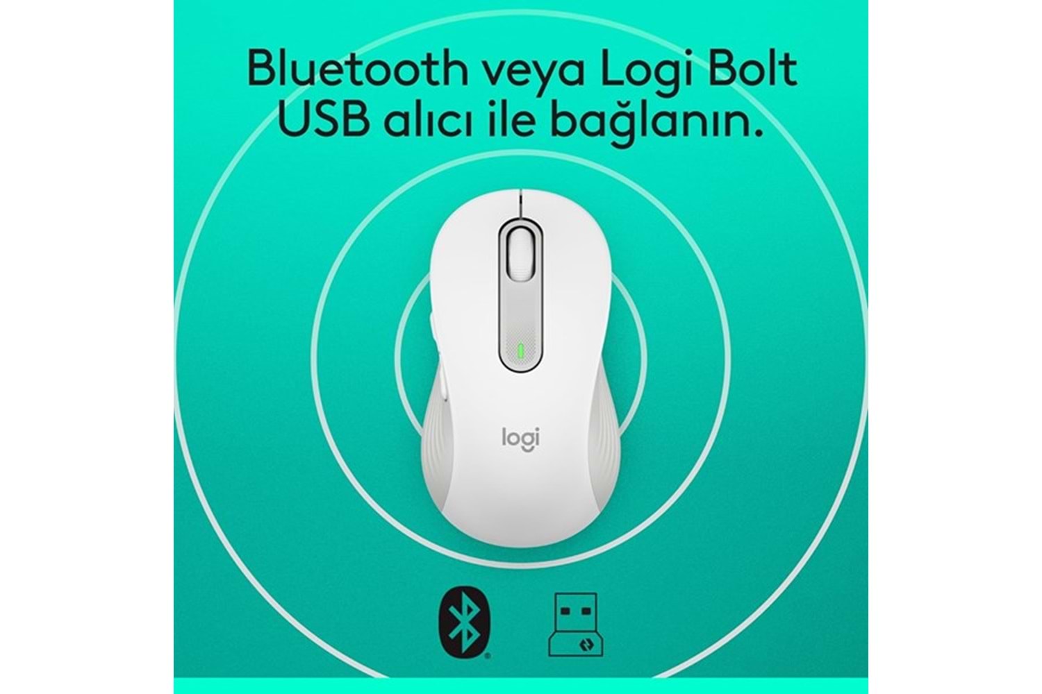 LOGITECH SIGNATURE M650 910-006238 KABLOSUZ MOUSE BEYAZ