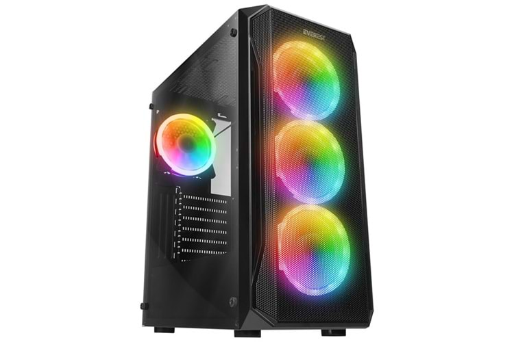 EVEREST 600W X-RACER Gaming Mid-Tower PC Kasası 4X-FANLI