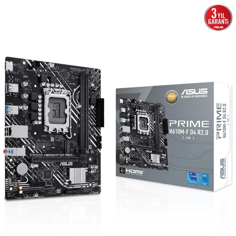 ASUS PRIME H610M-F R2.0 DDR4 HDMI PCIe 16X v4.0 1700p mATX