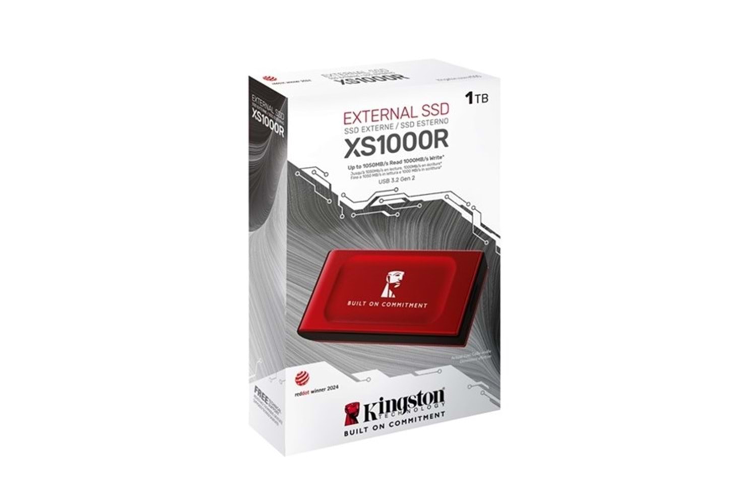 KINGSTON 1TB SXS1000R/1000GA BOC USB 3.2 SSD HARİCİ DİSK KIRMIZI