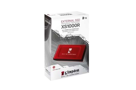 KINGSTON 2TB SXS1000R/2000GA BOC USB 3.2 SSD HARİCİ DİSK KIRMIZI