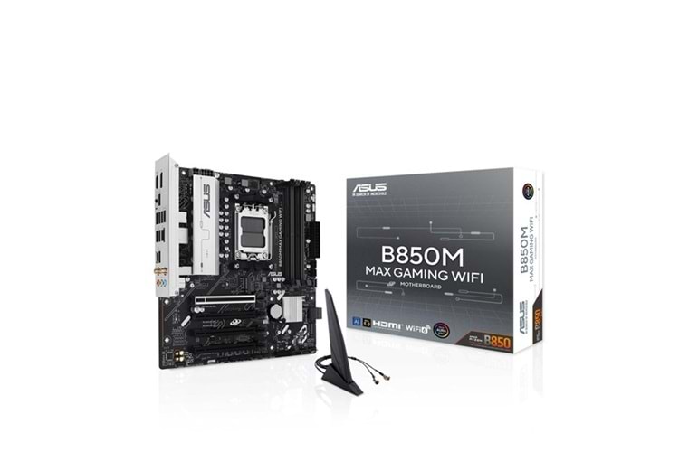 ASUS B850M MAX GAMING WIFI6 DDR5 HDMI-DP TYPEC PCIE 5.0 AM5 MATX