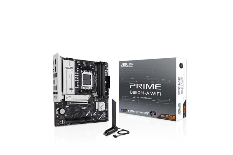 ASUS PRIME B850M-A WIFI6E DDR5 HDMI-DP TYPEC PCIE 5.0 AM5 MATX