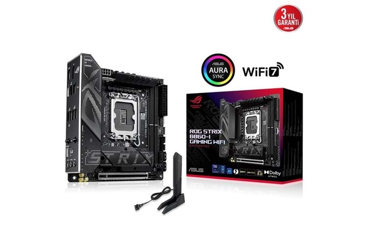 ASUS ROG STRIX B860-I GAMING WIFI7 DDR5 HDMI-DP THUNDERBOLT4 PCIE 5.0 1851P mITX