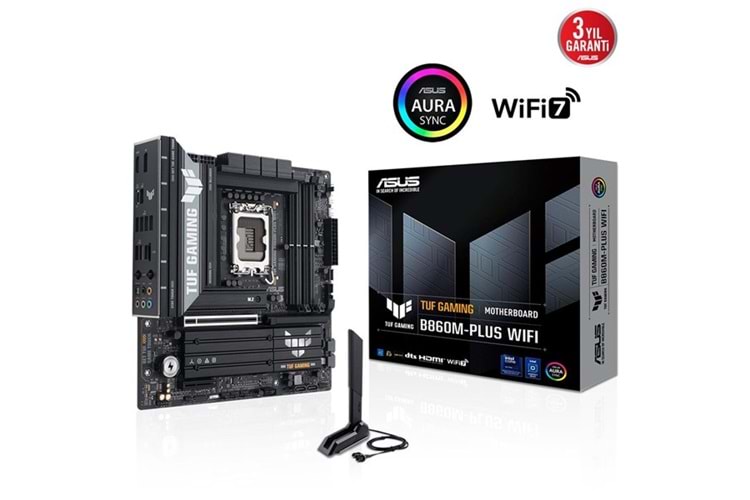 ASUS TUF GAMING B860M-PLUS WIFI7 DDR5 HDMI-DP PCIE 5.0 1851p mATX