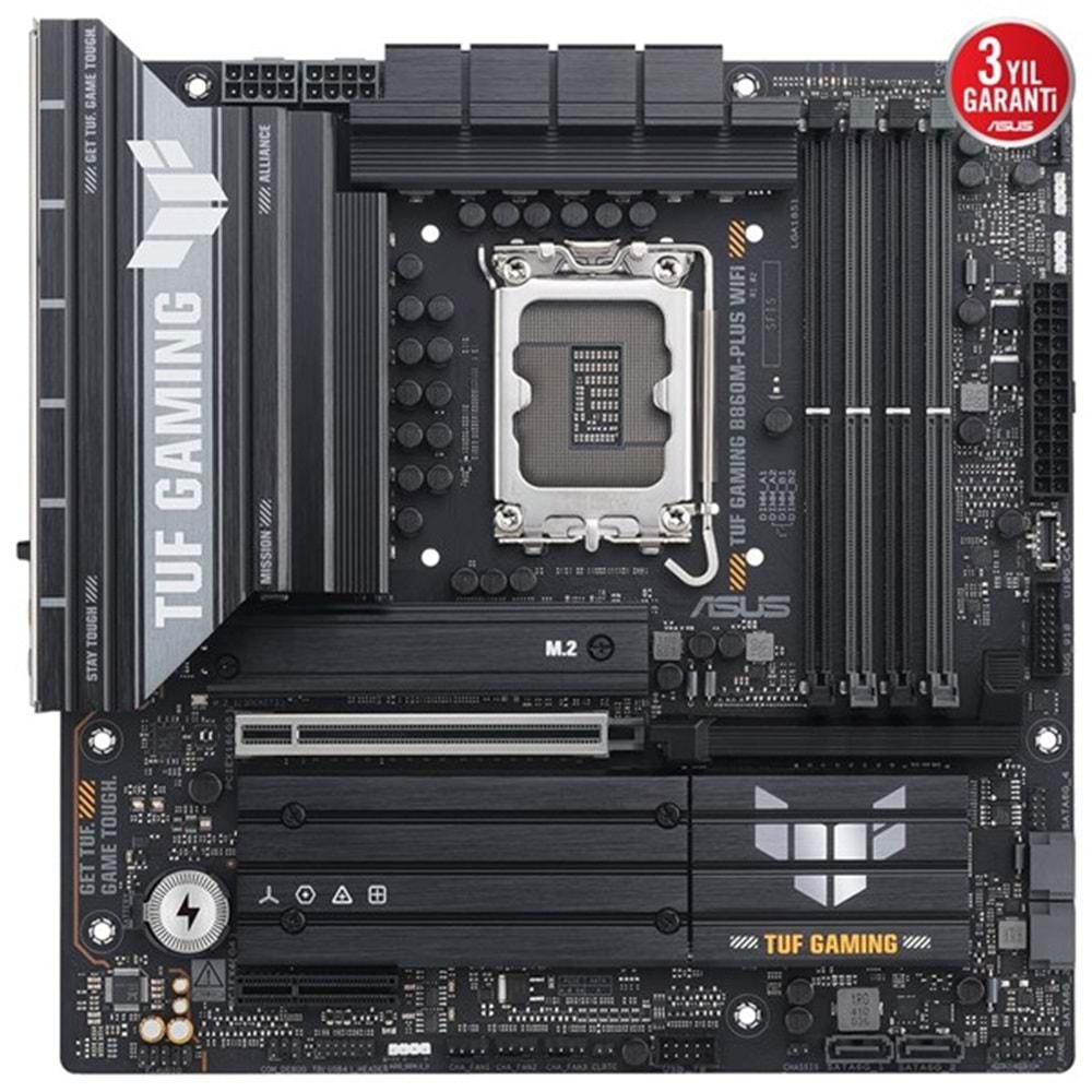 ASUS TUF GAMING B860M-PLUS WIFI7 DDR5 HDMI-DP PCIE 5.0 1851p mATX