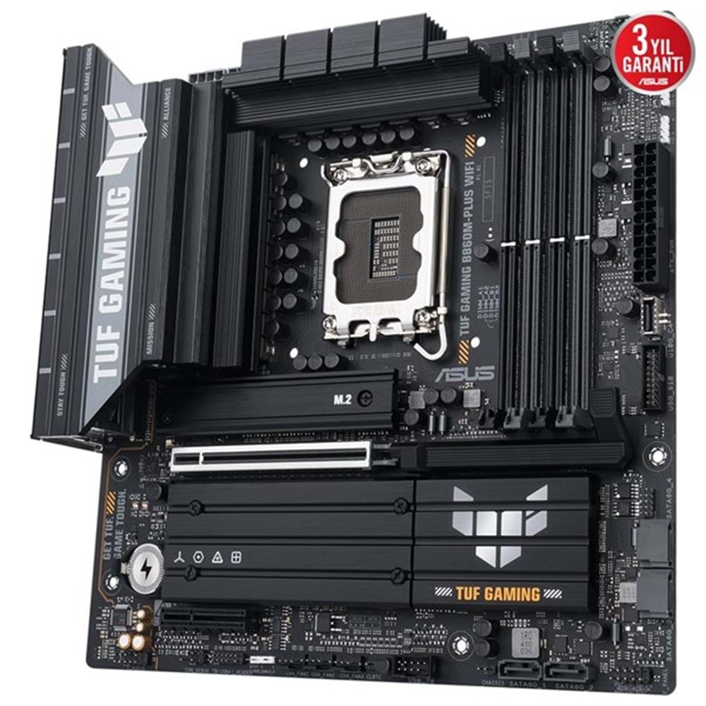 ASUS TUF GAMING B860M-PLUS WIFI7 DDR5 HDMI-DP PCIE 5.0 1851p mATX