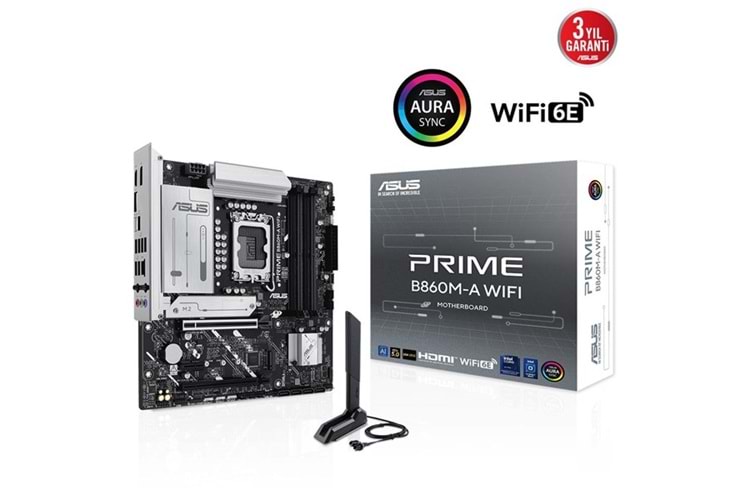 ASUS PRIME B860M-A WIFI7 DDR5 HDMI-DP PCIE 5.0 1851p mATX