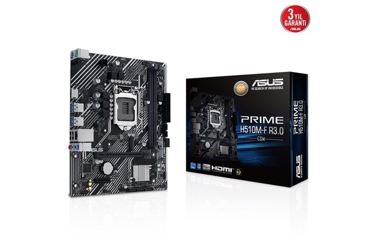 ASUS PRIME H510M-F R3.0 CSM DDR4 HDMI PCIE 3.0 1200p v2