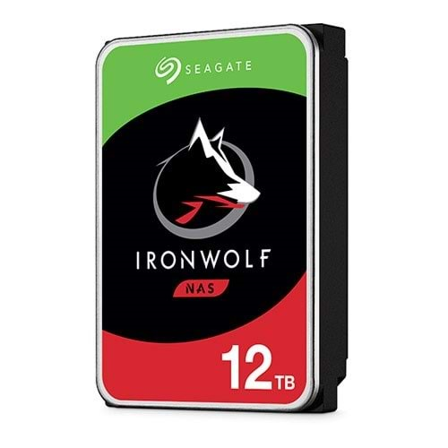 SEAGATE 12TB IRONWOLF ST12000VN0008 256MB 7200RPM NAS DİSKİ (DİSTİ GARANTİLİ)