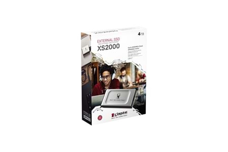 KINGSTON 4TB SXS2000/4000GA USB 3.2 SSD HARİCİ DİSK GÜMÜŞ
